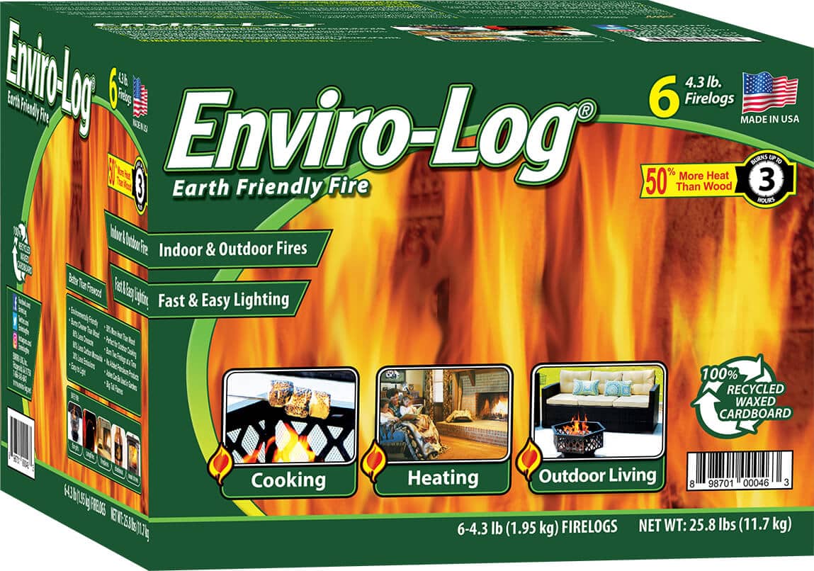 ECOFIRE Ecological Fire Log x 6 units. - Candelazo